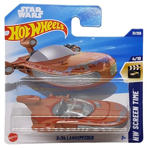 Hot Wheels - X-34 Landspeeder - HW Screen Time 4/10 - HYW84 - Short Card - Star Wars - Mattel 2025-1:64 Hot Wheels - X-34 Landspeeder - HW Screen Time 4/10 - HYW84 - Short Card - Star Wars - Mattel 2025-1:64 von Hot Wheels