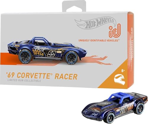 Hot Wheels id FXB19 - Die-Cast Fahrzeug 1:64 69 Corvette Racer mit NFC-Chip zum Scannen iD App, Auto Spielzeug ab 8 Jahren, Mehrfarbig Hot Wheels id FXB19 - Die-Cast Fahrzeug 1:64 69 Corvette Racer mit NFC-Chip zum Scannen iD App, Auto Spielzeug ab 8 Jahren, Mehrfarbig von Hot Wheels