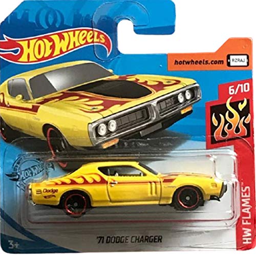 Hot Whees '71 Dodge Charger HW Flames 6/10 2020 (188/250) Short Card von Hot Wheels