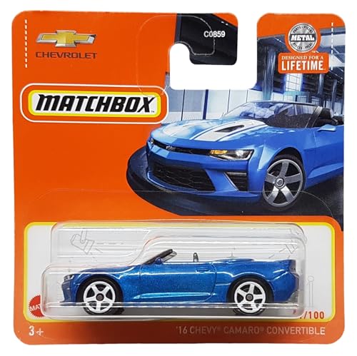 Matchbox - ´16 Chevy Camaro Convertible - MBX Showroom 31/100 - HVP16 - Short Card - blau metallic - Superfast Lesney - Mattel 2024-1:64 Matchbox - ´16 Chevy Camaro Convertible - MBX Showroom 31/100 - HVP16 - Short Card - blau metallic - Superfast Lesney - Mattel 2024-1:64 von Hot Wheels