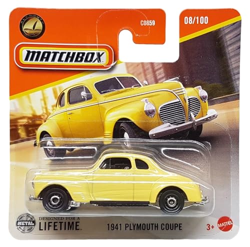 Matchbox - 1941 Plymouth Coupe - MBX Metro 08/100 - JFT03 - Short Card - gelb - Superfast Lesney - Mattel 2024-1:64 Matchbox - 1941 Plymouth Coupe - MBX Metro 08/100 - JFT03 - Short Card - gelb - Superfast Lesney - Mattel 2024-1:64 von Hot Wheels