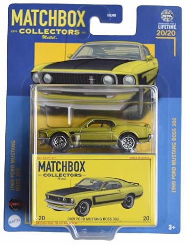 Matchbox 1969 Ford Mustang Boss 302, Sammler 20/20 [Grün] von Hot Wheels