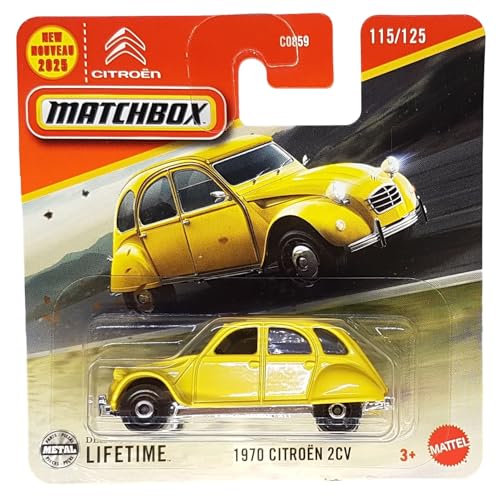 Matchbox - 1970 Citroen 2CV - MBX Road Trip 115/125 - JBR12 - Short Card - Ente gelb - Superfast Lesney - Mattel 2025-1:64 Matchbox - 1970 Citroen 2CV - MBX Road Trip 115/125 - JBR12 - Short Card - Ente gelb - Superfast Lesney - Mattel 2025-1:64 von Hot Wheels