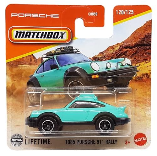 Matchbox - 1985 Porsche 911 Rally - MBX Adventure 120/125 - JBT00 - Short Card - türkis - Superfast Lesney - Mattel 2025-1:64 Matchbox - 1985 Porsche 911 Rally - MBX Adventure 120/125 - JBT00 - Short Card - türkis - Superfast Lesney - Mattel 2025-1:64 von Hot Wheels