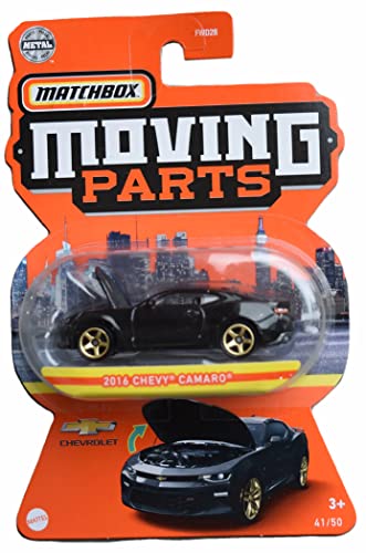 Matchbox 2016 Chevy Camaro, bewegliche Teile 41/50 [Schwarz] - Camaro von Hot Wheels