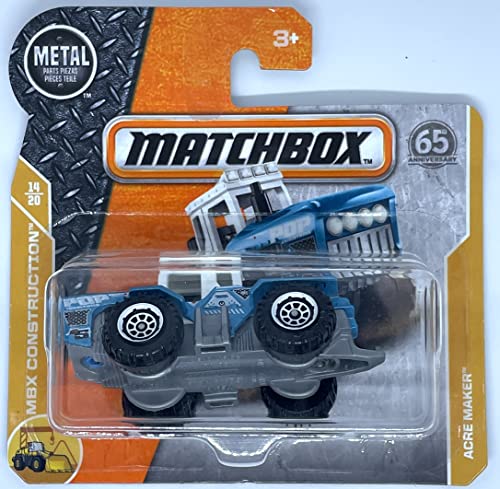 Matchbox 2018 - MBX Construction - Acre Maker [Short Card] Traktor 50/125 von Hot Wheels