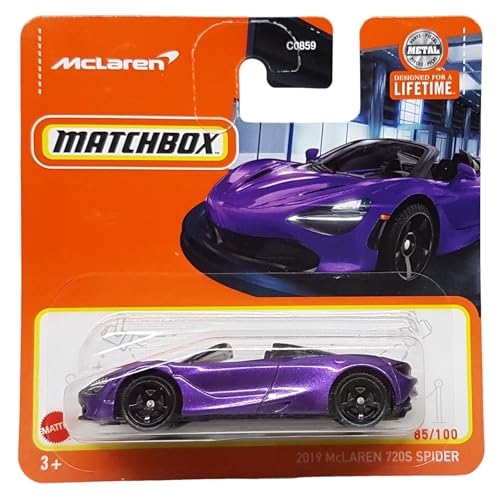 Matchbox - 2019 McLaren 720S Spyder - MBX Showroom 85/100 - HVP15 - Short Card - violett metallic - Superfast Lesney - Mattel 2024-1:64 Matchbox - 2019 McLaren 720S Spyder - MBX Showroom 85/100 - HVP15 - Short Card - violett metallic - Superfast Lesney - Mattel 2024-1:64 von Hot Wheels
