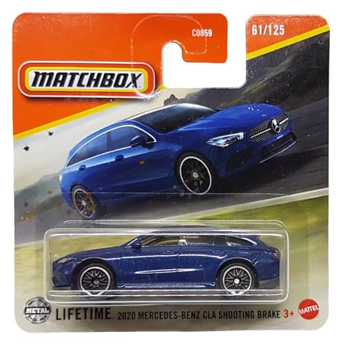 Matchbox - 2020 Mercedes-Benz CLA Shooting Brake - MBX 61/125 - JBR65 - Short Card - dunkelblau metallic - Superfast Lesney - Mattel 2025-1:64 von Hot Wheels