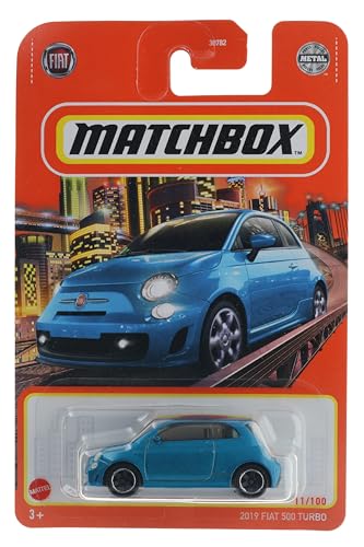 Hot Wheels 2019 Fiat 500 Turbo [Blau] 1/100 - Diecast-Auto - Unisex - Alle Altersgruppen von Hot Wheels