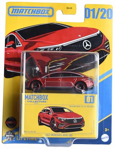 Matchbox 2022 Mercedes Benz EQS rot 1/20 von Hot Wheels