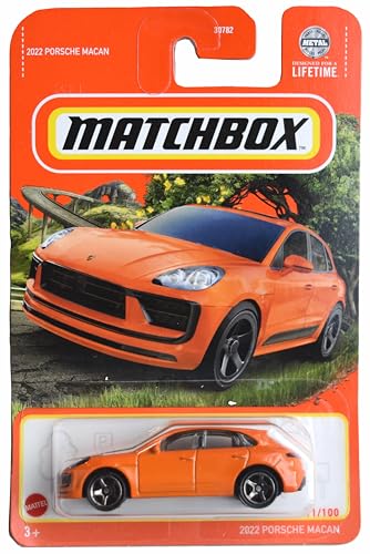 Matchbox 2022 Porsche Macan, Orange 11/100 von Hot Wheels