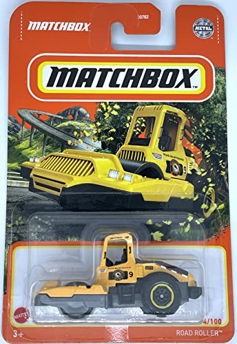Matchbox 2022 - Road Roller - 4/100 - Baufahrzeug von Hot Wheels