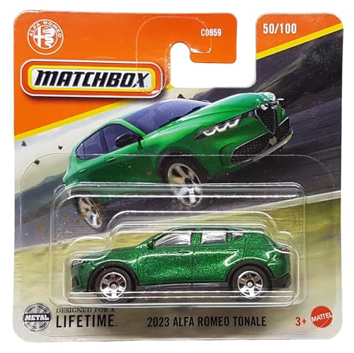 Matchbox - 2023 Alfa Romeo Tonale - MBX Road Trip 50/100 - JFR99 - Short Card - grün metallic - Superfast Lesney - Mattel 2024-1:64 Matchbox - 2023 Alfa Romeo Tonale - MBX Road Trip 50/100 - JFR99 - Short Card - grün metallic - Superfast Lesney - Mattel 2024-1:64 von Hot Wheels