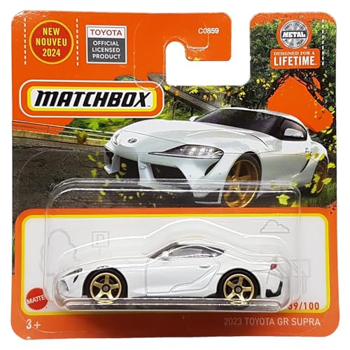 Matchbox - 2023 Toyota GR Supra - MBX Road Trip 39/100 - HVN37 - Short Card - Weiss - Superfast Lesney - Mattel 2024-1:64 Matchbox - 2023 Toyota GR Supra - MBX Road Trip 39/100 - HVN37 - Short Card - Weiss - Superfast Lesney - Mattel 2024-1:64 von Hot Wheels