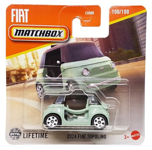 Matchbox - 2024 FIAT Topolino - MBX Metro 100/100 - JFT01 - Short Card - türkis - Superfast Lesney - Mattel 2023-1:64 von Hot Wheels