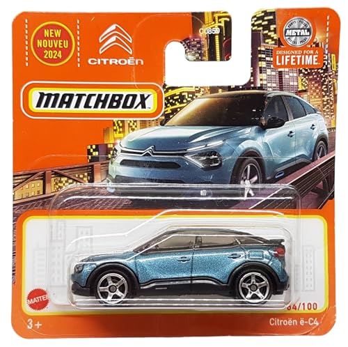 Matchbox - Citroén é-C4 - MBX Metro 84/100 - HVN27 - Short Card - blau metallic - Superfast Lesney - Mattel 2024-1:64 Matchbox - Citroén é-C4 - MBX Metro 84/100 - HVN27 - Short Card - blau metallic - Superfast Lesney - Mattel 2024-1:64 von Hot Wheels