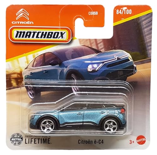 Matchbox - Citroen e-C4 - MBX Metro 84/100 - JFR97 - Short Card - blau metallic - Superfast Lesney - Mattel 2024-1:64 Matchbox - Citroen e-C4 - MBX Metro 84/100 - JFR97 - Short Card - blau metallic - Superfast Lesney - Mattel 2024-1:64 von Hot Wheels