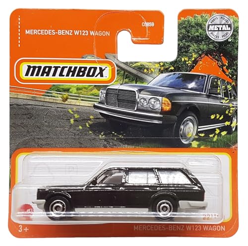 Matchbox - Mercedes-Benz W123 Wagon - MB 22/100 - HFR51 - Short Card - schwarz - Kombi - Superfast Lesney - Mattel 2022-1:64 Matchbox - Mercedes-Benz W123 Wagon - MB 22/100 - HFR51 - Short Card - schwarz - Kombi - Superfast Lesney - Mattel 2022-1:64 von Hot Wheels