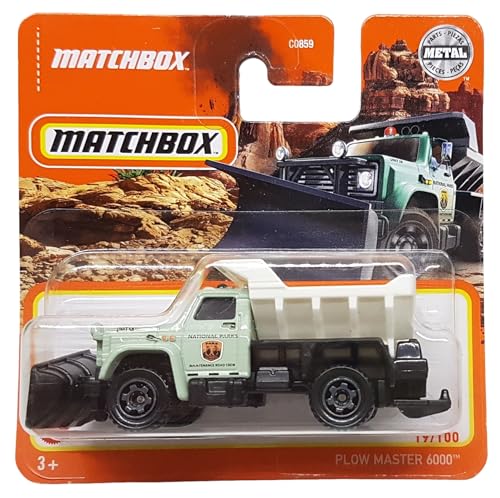 Matchbox - Plow Master 6000 - MB 19/100 - HFT03 - Short Card - National Parks - Maintenance Road Crew - Superfast Lesney - Mattel 2022-1:64 Matchbox - Plow Master 6000 - MB 19/100 - HFT03 - Short Card - National Parks - Maintenance Road Crew - Superfast Lesney - Mattel 2022-1:64 von Hot Wheels