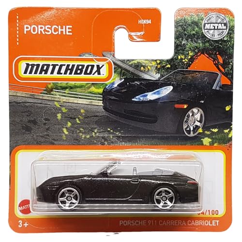 Matchbox - Porsche 911 Carrera Cabriolet - MBX Highway 54/100 - HGK94 - Short Card - schwarz metallic - Superfast Lesney - Mattel 2021-1:64 Matchbox - Porsche 911 Carrera Cabriolet - MBX Highway 54/100 - HGK94 - Short Card - schwarz metallic - Superfast Lesney - Mattel 2021-1:64 von Hot Wheels