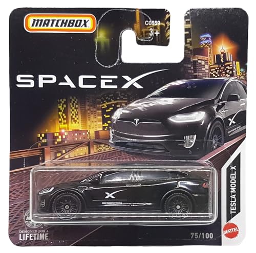 Matchbox - Tesla Model X - MBX SpaceX 75/100 - HVN43 - Short Card - schwarz - Crew Transport Vehicle - Superfast Lesney - Mattel 2024-1:64 Matchbox - Tesla Model X - MBX SpaceX 75/100 - HVN43 - Short Card - schwarz - Crew Transport Vehicle - Superfast Lesney - Mattel 2024-1:64 von Hot Wheels