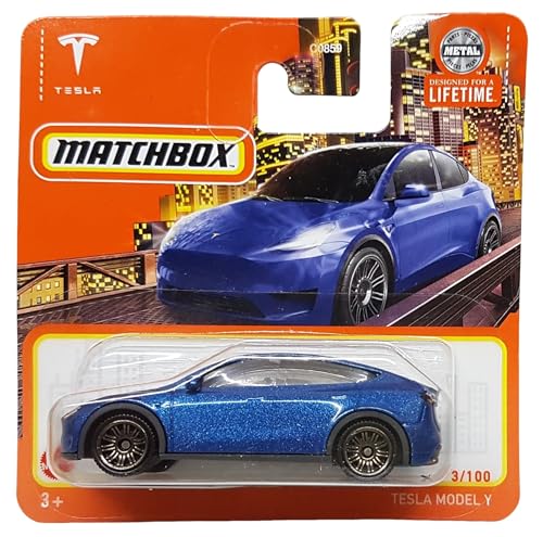 Matchbox - Tesla Model Y - MBX Metro 3/100 - HVN74 - Short Card - blau metallic - Superfast Lesney - Mattel 2024-1:64 Matchbox - Tesla Model Y - MBX Metro 3/100 - HVN74 - Short Card - blau metallic - Superfast Lesney - Mattel 2024-1:64 von Hot Wheels