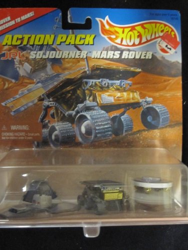 Mattel - Hot Wheels - Action Pack - JPL Sojourner Mars Rover - Lander, Sojourner Mars Rover und Mars Pathfinder - Die Cast 1:64 - OVP von Hot Wheels