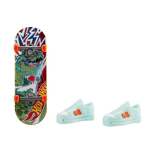 Mattel - Mini-Monopatin, Hot Wheels, inkl. Schuhe, Verschiedene Modelle, Mehrfarbig (HGT60) von Hot Wheels