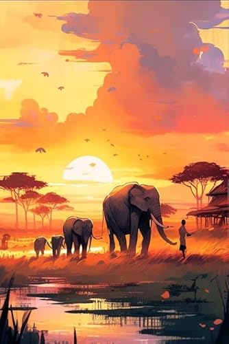 1000 Teile Puzzles für Erwachsene, Savanne Elefant Familie Sicheres Holz DIY Puzzle Spaß Herausforderung Denkspiel Geeignet für alle Anfänger Zimmer Wanddekoration 1000 Teile Puzzles für Erwachsene, Savanne Elefant Familie Sicheres Holz DIY Puzzle Spaß Herausforderung Denkspiel Geeignet für alle Anfänger Zimmer Wanddekoration von Hothostl
