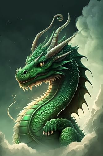 500 Teile Grün Gehörnter Drache Puzzle für Erwachsene, Puzzles Mittlerer Schwierigkeitsgrad Spaß Familienspiele Tolle Geschenkideen für Frauen und Männer 500 Teile Grün Gehörnter Drache Puzzle für Erwachsene, Puzzles Mittlerer Schwierigkeitsgrad Spaß Familienspiele Tolle Geschenkideen für Frauen und Männer von Hothostl