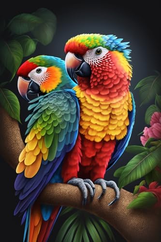 70-teiliges künstlerisches Puzzle im Retro-Stil mit Papagei auf einem Ast, beste Gehirnübungen für Erwachsene, lebendige Farben, kulturelle Kunst, Premium-Qualität, moderne Heimdekoration, lustige 70-teiliges künstlerisches Puzzle im Retro-Stil mit Papagei auf einem Ast, beste Gehirnübungen für Erwachsene, lebendige Farben, kulturelle Kunst, Premium-Qualität, moderne Heimdekoration, lustige von Hothostl