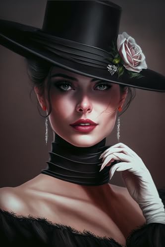 Black Hat Girl Puzzle 1000 Teile für Erwachsene | Puzzle, Lernspielzeug für Entwicklung und Spiele, Bausatz zur Förderung des kreativen Spiels Black Hat Girl Puzzle 1000 Teile für Erwachsene | Puzzle, Lernspielzeug für Entwicklung und Spiele, Bausatz zur Förderung des kreativen Spiels von Hothostl