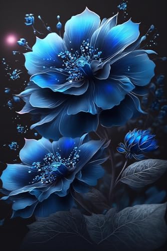 Blue Flowers 35 Pieces Jigsaw Puzzle for Adults, Challenging Jigsaw Puzzle Daring to Try DIY Family Entertainment Interactive Fun Jigsaw Puzzle Gift Art Home Decor Blue Flowers 35 Pieces Jigsaw Puzzle for Adults, Challenging Jigsaw Puzzle Daring to Try DIY Family Entertainment Interactive Fun Jigsaw Puzzle Gift Art Home Decor von Hothostl