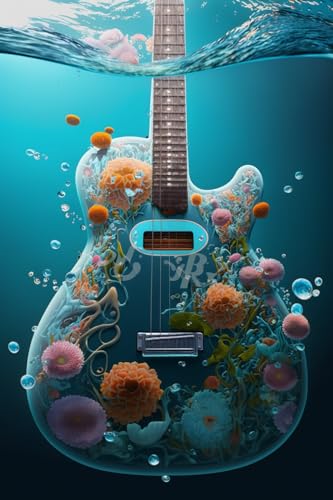 Blume im Wasser Gitarrenpuzzles für Erwachsene 200 Teile Holzpuzzle schwierig und cool - Blume im Wasser Gitarre - 1000 Teile Fantasy Puzzles Blume im Wasser Gitarrenpuzzles für Erwachsene 200 Teile Holzpuzzle schwierig und cool - Blume im Wasser Gitarre - 1000 Teile Fantasy Puzzles von Hothostl