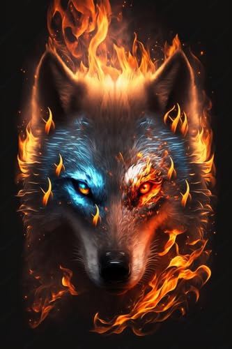 Burning Wolf Puzzle für Erwachsene, 1000 Teile, Romantische Holzpuzzles, tolles Spielzeug für Kinder und Heimdekoration Burning Wolf Puzzle für Erwachsene, 1000 Teile, Romantische Holzpuzzles, tolles Spielzeug für Kinder und Heimdekoration von Hothostl