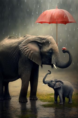 Elefanten mit Regenschirmen – 70 Teile Puzzles für Anfänger, Puzzle-Spielzeug, verbringen Sie Zeit, um ein Gefühl der Erfüllung zu erhalten, Box 20,3 x 15,2 cm, für Heimdekoration Elefanten mit Regenschirmen – 70 Teile Puzzles für Anfänger, Puzzle-Spielzeug, verbringen Sie Zeit, um ein Gefühl der Erfüllung zu erhalten, Box 20,3 x 15,2 cm, für Heimdekoration von Hothostl