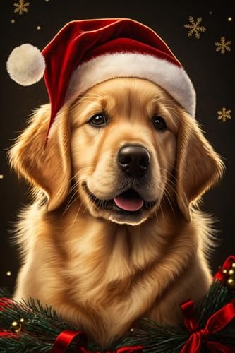 Erwachsenen-Puzzle 1000 Teile – Weihnachten Golden Retriever – Heimdekoration – hohe Schwierigkeitsgrad Puzzles Spiele & Spielzeug & Geschenke von Hothostl