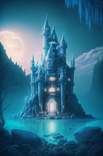 Full Moon Blue Castle 70 Teile Puzzle für Erwachsene, herausforderndes Puzzle, gewagt zu versuchen, DIY Familienunterhaltung, interaktives Spaß-Puzzle, Geschenk, Kunst, Heimdekoration Full Moon Blue Castle 70 Teile Puzzle für Erwachsene, herausforderndes Puzzle, gewagt zu versuchen, DIY Familienunterhaltung, interaktives Spaß-Puzzle, Geschenk, Kunst, Heimdekoration von Hothostl