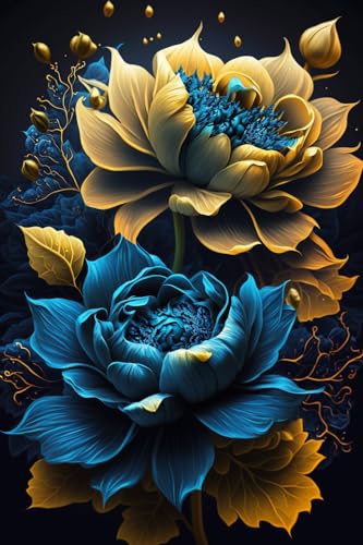 Gelbe und blaue Blumen 70 Teile Erwachsene Holzpuzzle Herausforderung Geschenk für Puzzle-Liebhaber, Genießen Sie glückliche Zeit mit Freunden, rahmenbare Raumwanddekoration Gelbe und blaue Blumen 70 Teile Erwachsene Holzpuzzle Herausforderung Geschenk für Puzzle-Liebhaber, Genießen Sie glückliche Zeit mit Freunden, rahmenbare Raumwanddekoration von Hothostl