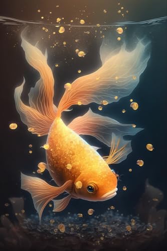 Goldfish Spitting Bubbles Puzzles für Erwachsene 200 Teile Holzpuzzle schwierig und cool - Goldfisch Spuckblasen - 1000 Teile Fantasy Puzzles Goldfish Spitting Bubbles Puzzles für Erwachsene 200 Teile Holzpuzzle schwierig und cool - Goldfisch Spuckblasen - 1000 Teile Fantasy Puzzles von Hothostl