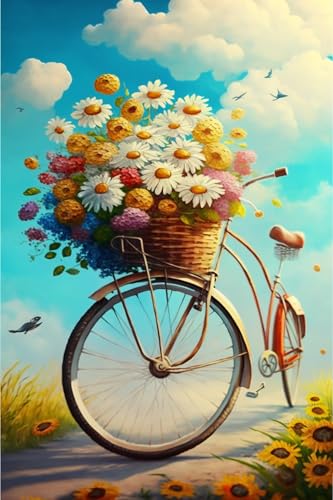 Holzpuzzle für Erwachsene, 1000 Teile, Fahrradstrauß, lustig, herausfordernd, Gehirnübung, Familienspiel, kreatives Geschenk für Freunde, Eltern, Großeltern Holzpuzzle für Erwachsene, 1000 Teile, Fahrradstrauß, lustig, herausfordernd, Gehirnübung, Familienspiel, kreatives Geschenk für Freunde, Eltern, Großeltern von Hothostl