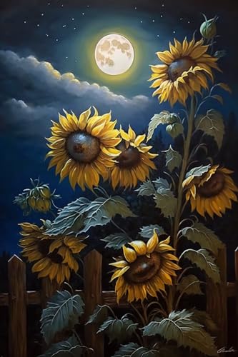 Holzpuzzle für Erwachsene, 500 Teile, Mond und Sonnenblume, Spaß, herausfordernde Gehirnübung, Familienspiel, kreatives Geschenk für Freunde, Eltern, Großeltern Holzpuzzle für Erwachsene, 500 Teile, Mond und Sonnenblume, Spaß, herausfordernde Gehirnübung, Familienspiel, kreatives Geschenk für Freunde, Eltern, Großeltern von Hothostl