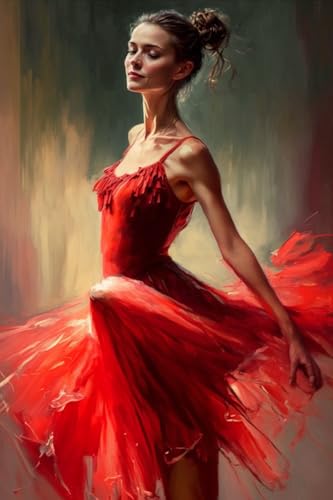 Holzpuzzle mit rotem Kleid, 1000 Teile, tanzende Frau, herausfordernde und lustige Aktivität, interessante und warme Kunst-Puzzles für Erwachsene, moderne Heimdekoration, ideales Geschenk (76,2 x 50,8 Holzpuzzle mit rotem Kleid, 1000 Teile, tanzende Frau, herausfordernde und lustige Aktivität, interessante und warme Kunst-Puzzles für Erwachsene, moderne Heimdekoration, ideales Geschenk (76,2 x 50,8 von Hothostl