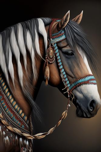 Indian Horse 70-teiliges Puzzle für Erwachsene, Gehirnpuzzle, Lernspielzeug und Spiele, Bausatz zur Förderung des kreativen Spiels Indian Horse 70-teiliges Puzzle für Erwachsene, Gehirnpuzzle, Lernspielzeug und Spiele, Bausatz zur Förderung des kreativen Spiels von Hothostl
