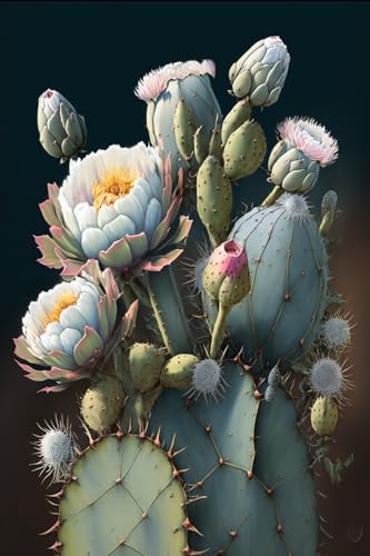 Kaktusblumen-Puzzle – 70-teiliges Puzzle für Erwachsene, herausforderndes Puzzle – 500 Teile, fertige Größe ist 20 x 15 cm Kaktusblumen-Puzzle – 70-teiliges Puzzle für Erwachsene, herausforderndes Puzzle – 500 Teile, fertige Größe ist 20 x 15 cm von Hothostl