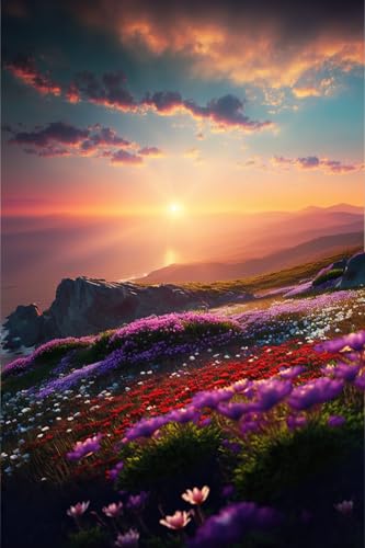 Künstlerisches Puzzle mit Retro-Blumen auf dem ganzen Berg, beste Gehirnübungen für Erwachsene, lebendige Farben, kulturelle Kunst, Premium-Qualität, moderne Heimdekoration, lustige Geschenke Künstlerisches Puzzle mit Retro-Blumen auf dem ganzen Berg, beste Gehirnübungen für Erwachsene, lebendige Farben, kulturelle Kunst, Premium-Qualität, moderne Heimdekoration, lustige Geschenke von Hothostl