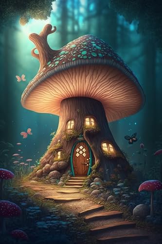 Pilzhaus-Puzzles für Erwachsene, 200-teiliges Holzpuzzle schwierig und cool, Pilzhaus, 1000 Teile, Fantasie-Puzzles Pilzhaus-Puzzles für Erwachsene, 200-teiliges Holzpuzzle schwierig und cool, Pilzhaus, 1000 Teile, Fantasie-Puzzles von Hothostl