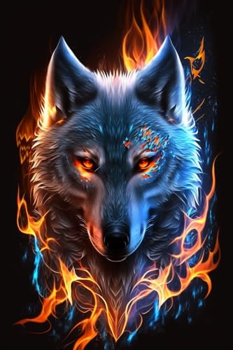 Puzzle 1000 Teile Burning Wolf - Holzpuzzles für Erwachsene, Herausforderndes Puzzle, für Wohnzimmer Dekor & Puzzle-Liebhaber Geschenke Puzzle 1000 Teile Burning Wolf - Holzpuzzles für Erwachsene, Herausforderndes Puzzle, für Wohnzimmer Dekor & Puzzle-Liebhaber Geschenke von Hothostl