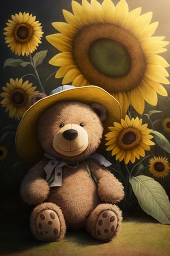 Puzzle 1000 Teile Sonnenblume und Bär Muppets - Holzpuzzles für Erwachsene, Herausforderndes Puzzle, für Wohnzimmer Dekor & Puzzle-Liebhaber Geschenke Puzzle 1000 Teile Sonnenblume und Bär Muppets - Holzpuzzles für Erwachsene, Herausforderndes Puzzle, für Wohnzimmer Dekor & Puzzle-Liebhaber Geschenke von Hothostl
