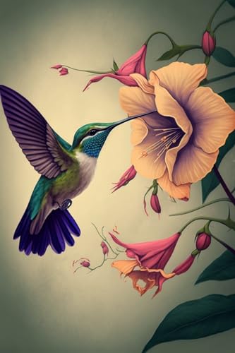 Puzzle für Erwachsene 1000 Teile, Großes Puzzle Familienspiel Erwachsene Dekompression Geschenk für DIY Intellektives Lernspiel Geschenk Kolibris und Blumengärten Puzzle) von Hothostl